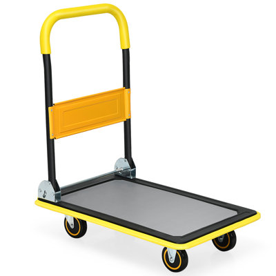 88cm H x 73cm W x 49cm D 150kg Folding Push Cart Hand Truck Dolly