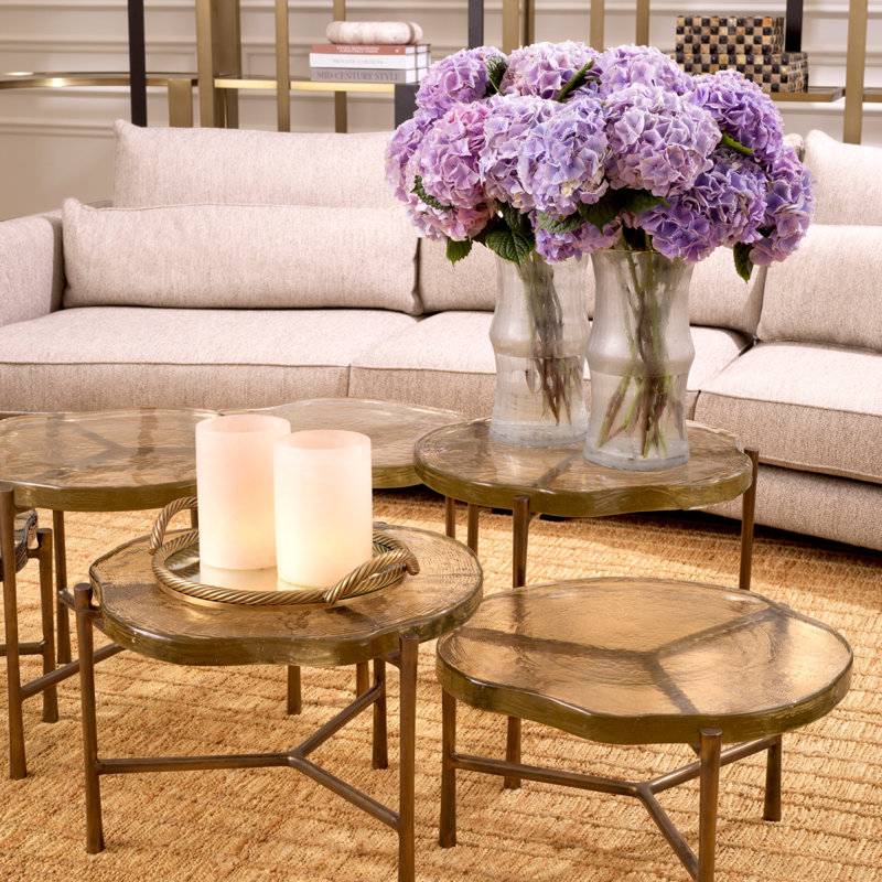 Baldovini Glass Nesting Coffee Table