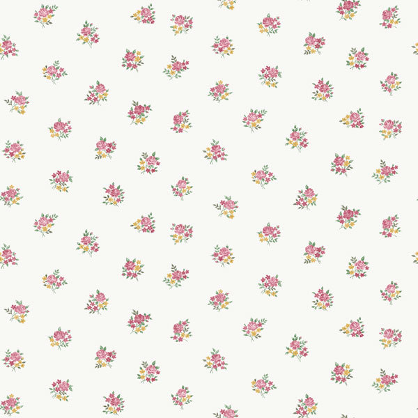 Narrows Country Cottage Floral Motif 10m x 53cm Wallpaper Roll