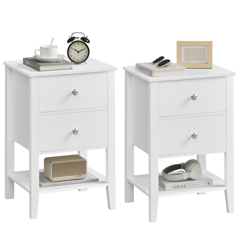 Anlaug 15.7cm W Bamboo / Rattan Bedside Table