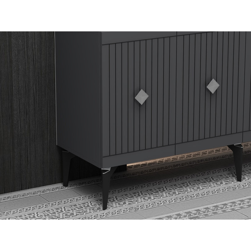 Console, Anthracite / Argenté