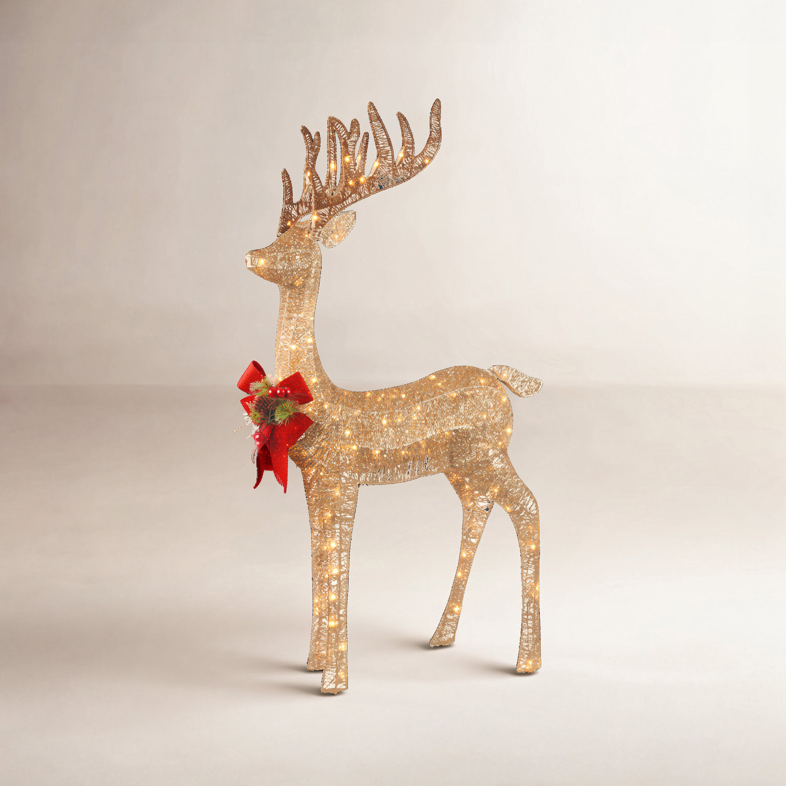 The Holiday Aisle® 48" Lighted Standing Reindeer