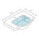 White Ceramic Small Wall Mount Bathroom Sink 17.75" Arc Basin with Overflow