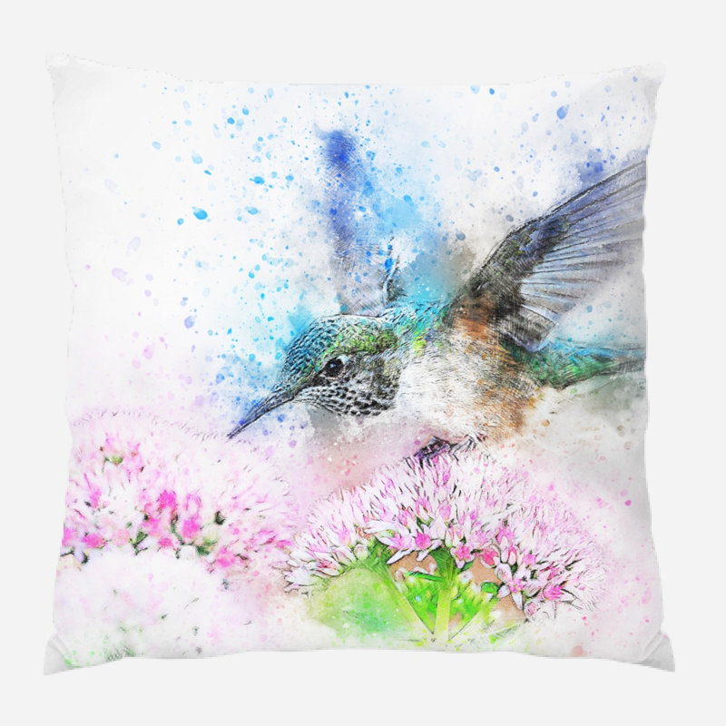 Coussin oiseau , Synthétique, Extérieur