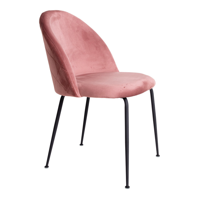 Klimas Upholstered Dining Chair, Pink