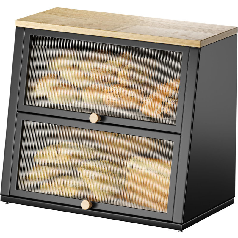 Rosaleah Food Storage Container, Black / Brown