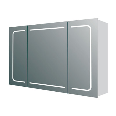 Mya 860mm W 630mm H Surface Frameless Medicine Cabinet Mirror 2 Fixed