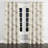 Modern Window curtains - Abstract Cream Horizon Grommet Curtain - 1 Panel-830912830-830912829