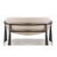 Chaise d'appoint confortable avec structure en métal robuste et revêtement en lin doux