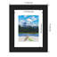 Cadre photo noir minuit en bois étroit, cadre photo, cadre artistique-1389119378
