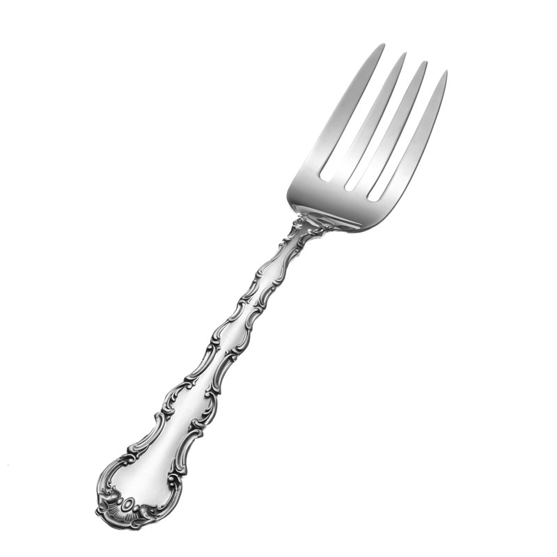Fourchette à charcuterie Gorham, taille unique, argent