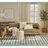 James Blue Green Modern Indoor Rug-1661381391