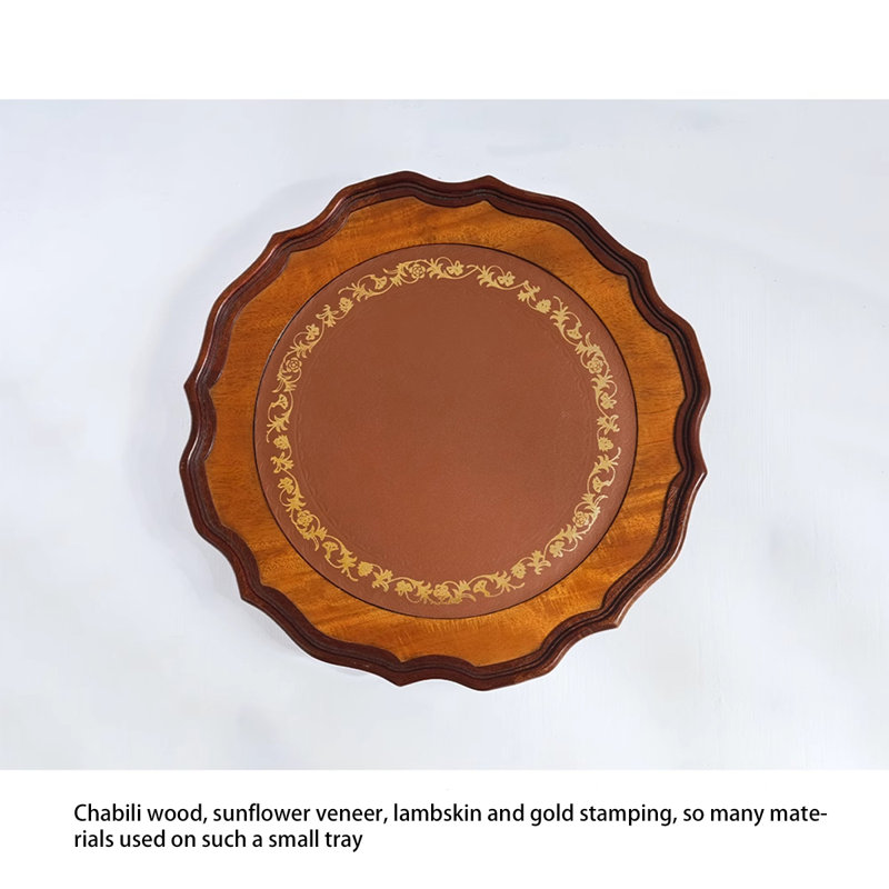 20.08" Brown Free Form Solid Wood End Tables
