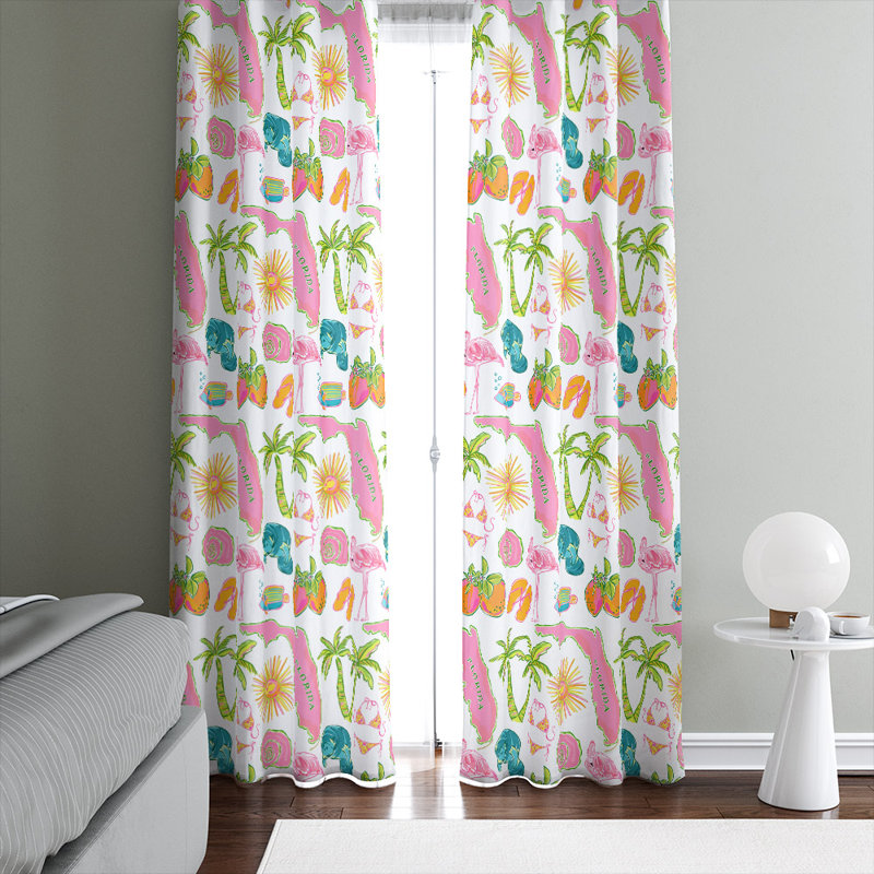Panneaux de rideaux semi-transparents (DSQ est réglé à 2), L 20 po x L 52 po