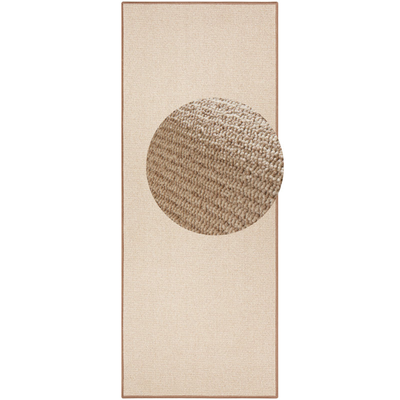 Bouclé Tufted Beige Rug, Rectangle 80 x 150 cm
