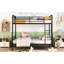 Black Metal Full Xl Over Queen Bunk - Contemporary Style, Accommodates Many Guests In Iron Construction, Safe For