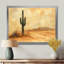 Minimalisme, cactus dans le désert, vent I - art mural grand cactus-2104797946-2104797945-2104797698