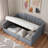 Upholstered Daybed With Underneath Storage And Vertical Striped Design-780926206