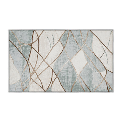 Machine Washable Gray Area Rug