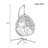 Sturdy Hammock Chair With Stand, Durable Hanging Egg Chair With Rattan Weaving ,Comfortable Indoor Outdoor Swing  Chairs With Soft Removable Cushion,Suitable For Balcony, Bedroom,Or Garden-1054832419-1054832431