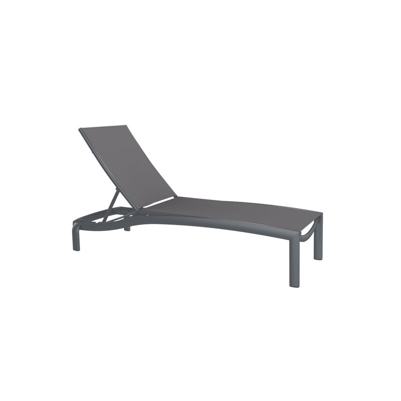Kor Outdoor Metal Chaise Lounge, Rincon, Graphite