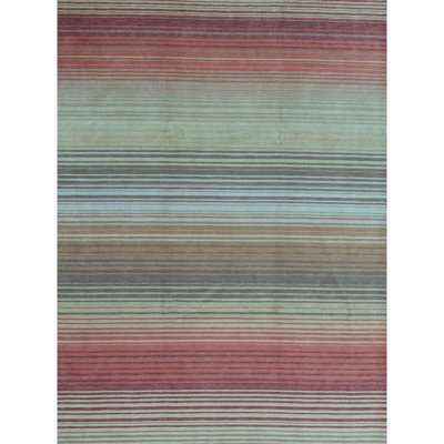 Gabbeh Wool Striped Area Rug