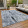 Machine Washable Indoor/Outdoor Claudian ACN1630 Blue Rug