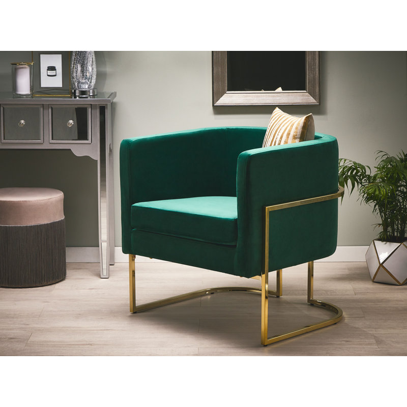 Echo Upholstered Armchair, Green
