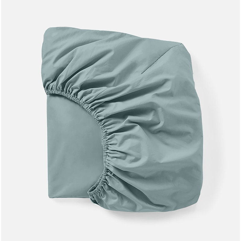 100% Cotton Percale Fitted Sheet, Twin Fitted Sheet, Pacific Blue