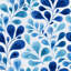 Rouleau de papier peint à motif de feuilles d'aquarelle avec branches doubles-129451764