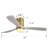52 Inch Decorative LED Ceiling Fan With Dimmable LED Light 6 Speed Remote 3 Solid Wood Blades Reversible DC Motor For Living Room-1526655440-1526655459