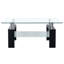 Table basse Table de bout Canapé Table Meuble de salon Verre trempé-1536448133