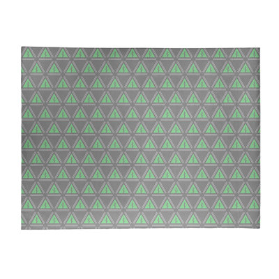 Tapis gris/vert à arbres minimalistes