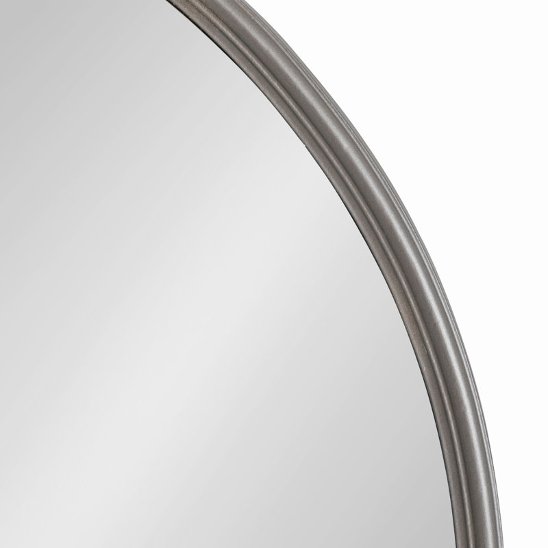 Minuet Engineered Wood Flat Mirror, Charcoal, 30" x 30"
