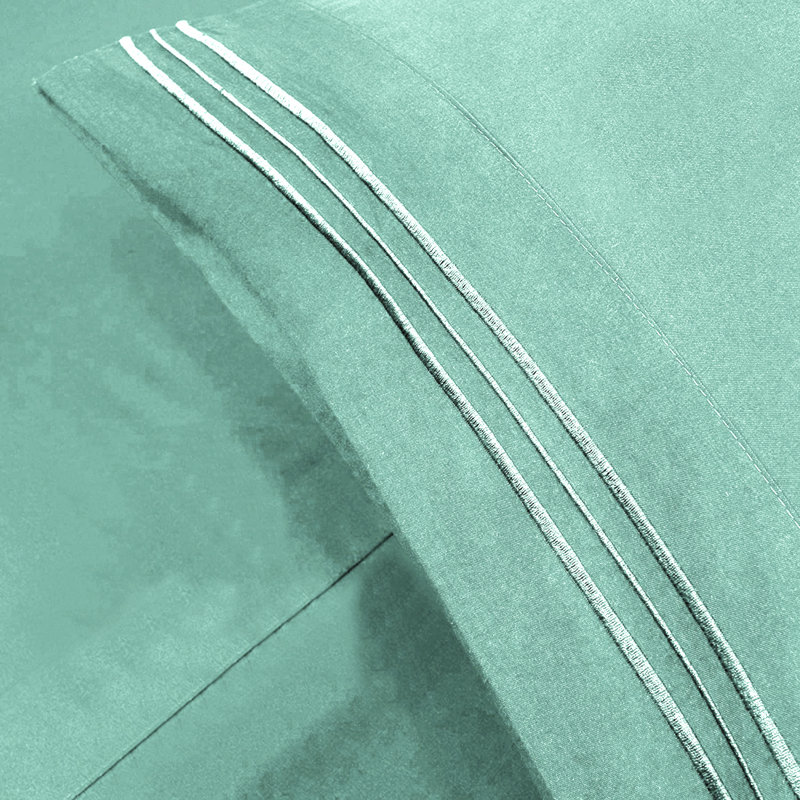 Microfiber Sheet Set, California King Sheet Set with 2 Pillowcases, Mint