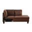 Canapé modulaire en L en microfibre brun foncé en forme de L faisant face à la droite-90686472-87463991