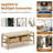 Khemisset Solid Wood Storage Bench
