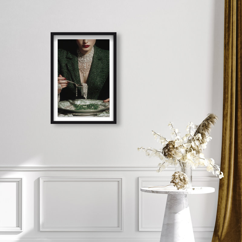Forest Feast Shadowbox Fashion Print by Oliver Gal, Black Frame, 10 x 15, 37.5"H x 25.5"W, Black Shadowbox