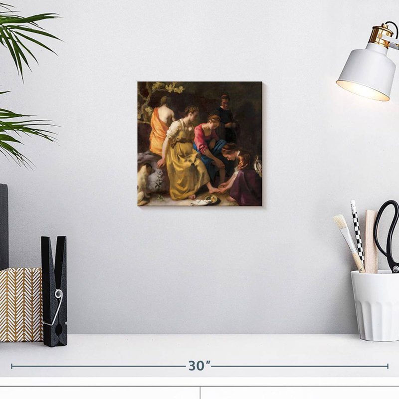 Leisha Diana et ses nymphes 1653-1654, H 10 po x l 10 po