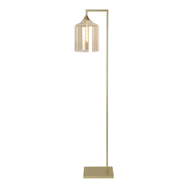 Aether 155cm Task Floor Lamp, Amber, Gold