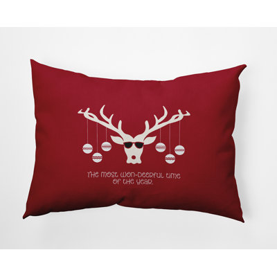 Animal Outdoor Reversible Throw Pillow