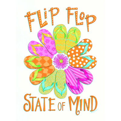 «Flip Flop State Of Mind», reproduction sur toile tendue