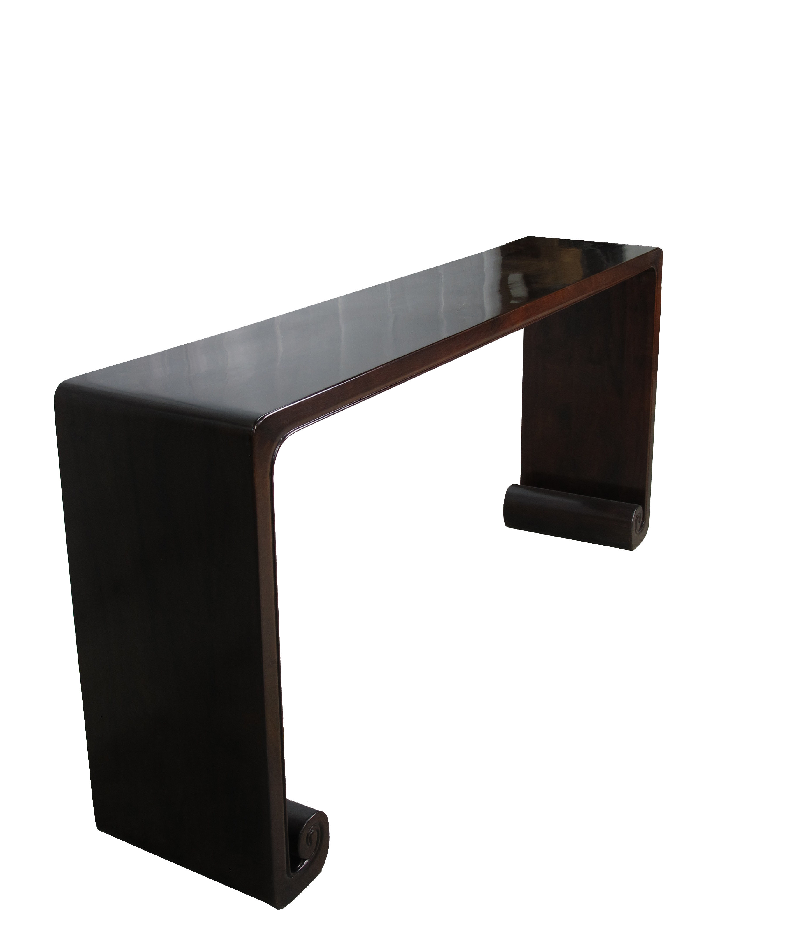 DYAG East Brown Walnut Water Fall Console Table - Wayfair Canada