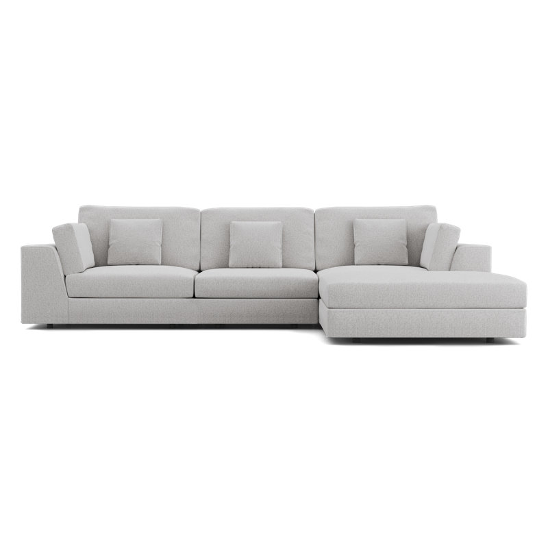 Ensemble de canapé modulaire Perry 06, Tissu gris