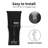21 Inch Glossy Black Two-Piece Extra Tall Skirted Toilet, Los Flexi High Toilet for Seniors, Elongated Bowl, Water-Saving 1.1/1.28 GPF Dual Flush, Soft-Close Seat, 12" Rough-In-118434717