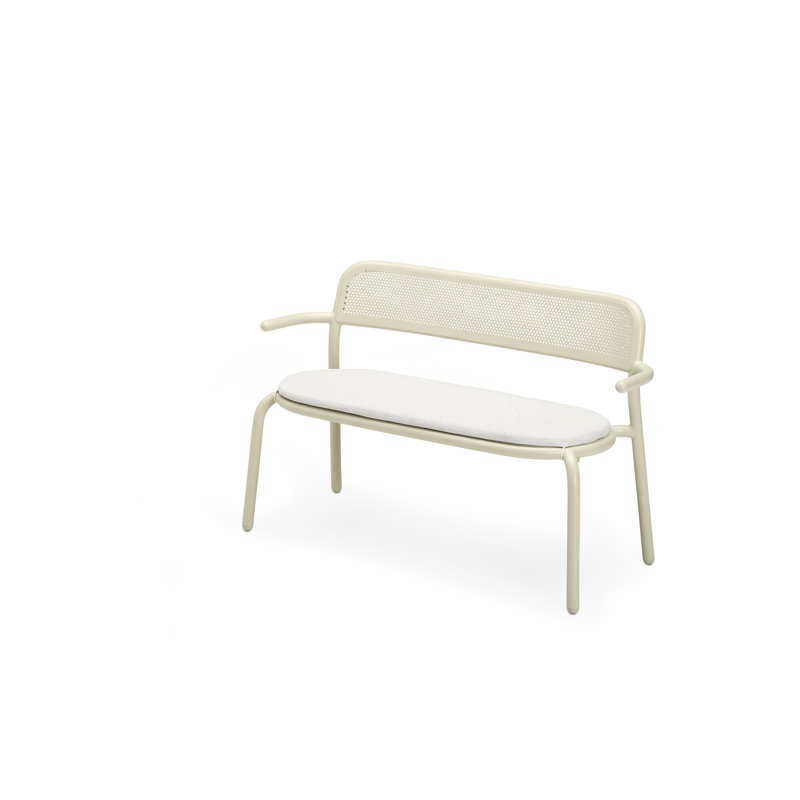 Toni Bankski Outdoor Bench Cushion, Natural White