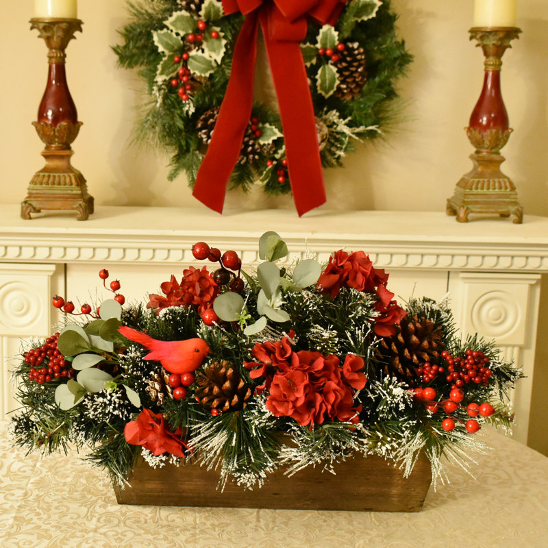 Faux Silk Arrangement in Planter