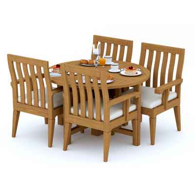 Ensemble repas extérieur pour 4 personnes 48 po L Caranas