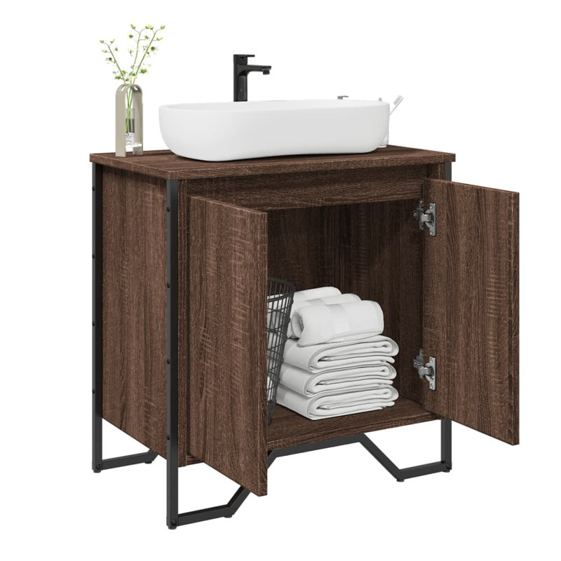 11-5 Under Sink Cabinet, Brown oak