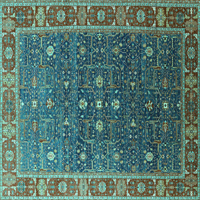 Tapis marocain en laine / polyester tissé à la machine marocain